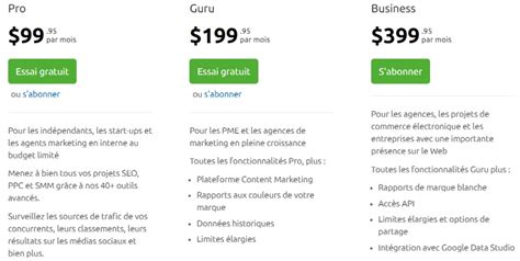 semrush prix|semrush abonnement.